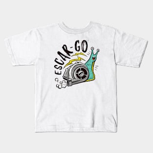 Escar-Go // Funny Snail Escargot Kids T-Shirt